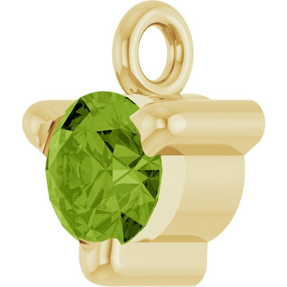 Natural Peridot Petite Pavé® Dangle