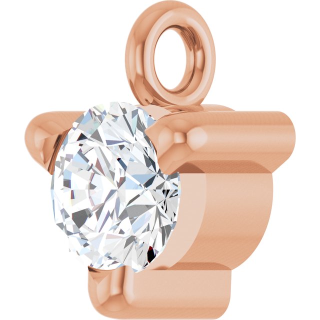 1/10 CT Natural Diamond Petite Pavé® Dangle