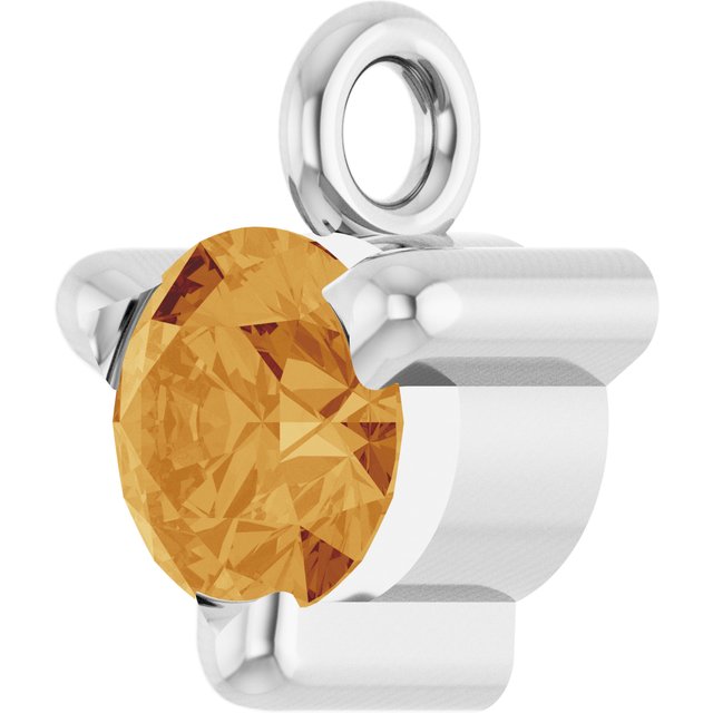 Natural Citrine Petite Pavé® Dangle