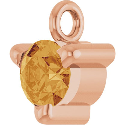 Natural Citrine Petite Pavé® Dangle