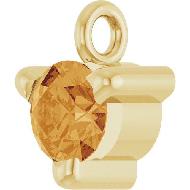 Natural Citrine Petite Pavé® Dangle