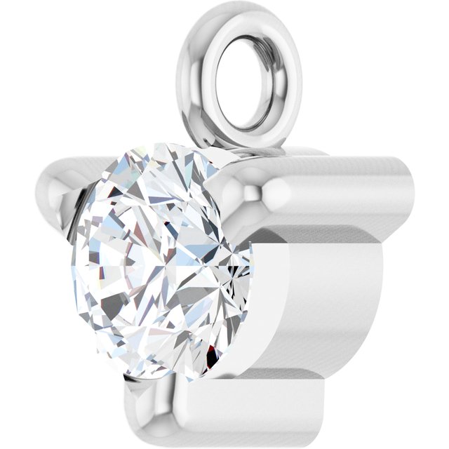 1/10 CT Natural Diamond Petite Pavé® Dangle