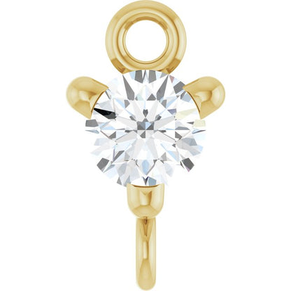 1/10 CT Natural Diamond Link, 4 mm x 7.25 mm
