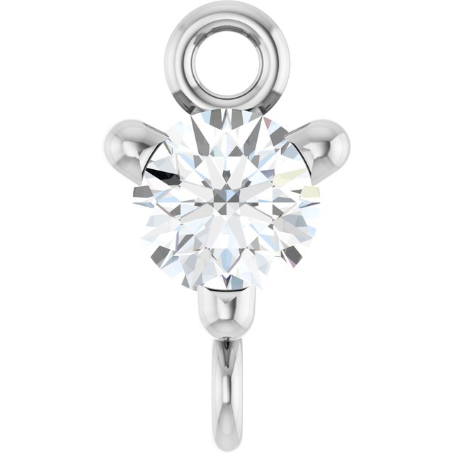 1/10 CT Lab-Grown Diamond Link, 4 mm x 7.25 mm