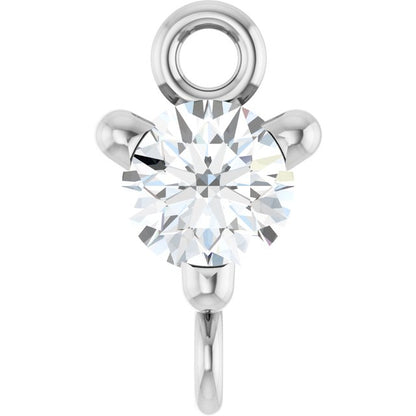 1/10 CT Lab-Grown Diamond Link, 4 mm x 7.25 mm