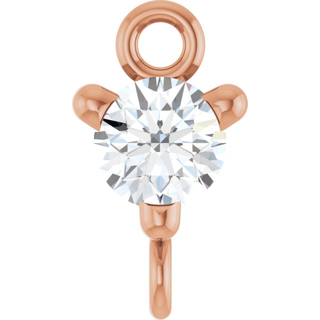1/10 CT Lab-Grown Diamond Link, 4 mm x 7.25 mm