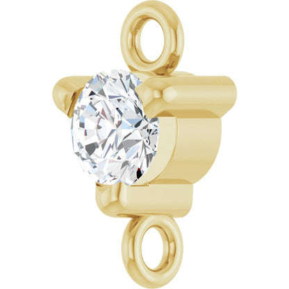 1/10 CT Lab-Grown Diamond Link, 4 mm x 7.25 mm