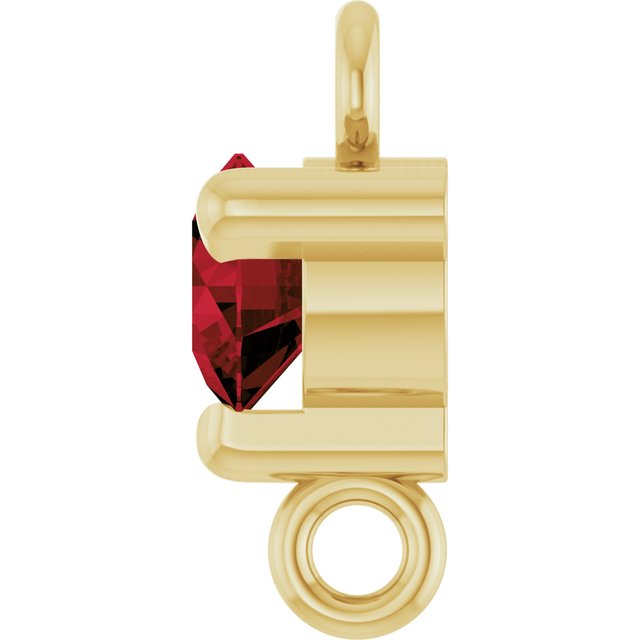 Natural Mozambique Garnet Link, 4 mm x 7.25 mm