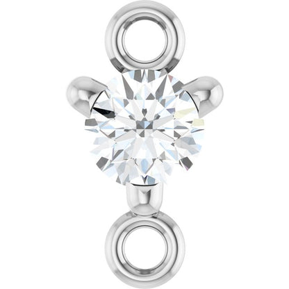 Petite Pavé® 1/10 CT Natural Diamond Link, 4 mm x 7.25 mm