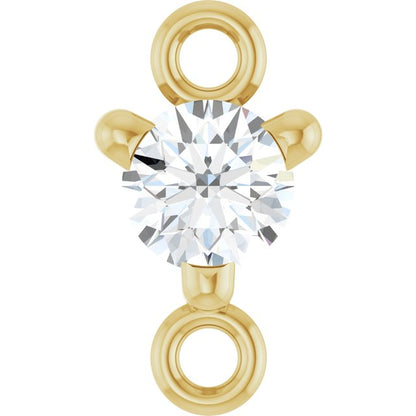 Petite Pavé® 1/10 CT Natural Diamond Link, 4 mm x 7.25 mm