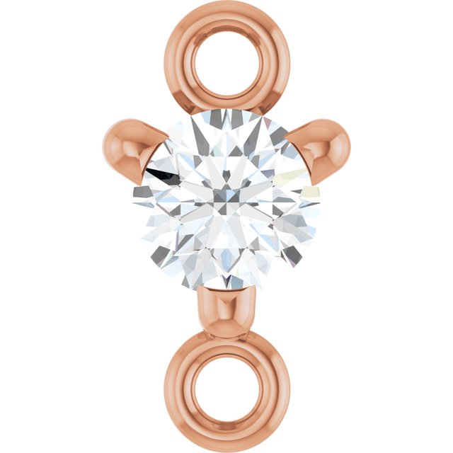 Petite Pavé® 1/10 CT Lab-Grown Diamond Link, 4 mm x 7.25 mm