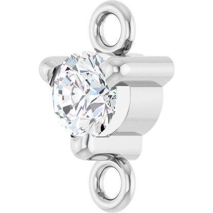 Petite Pavé® 1/10 CT Lab-Grown Diamond Link, 4 mm x 7.25 mm