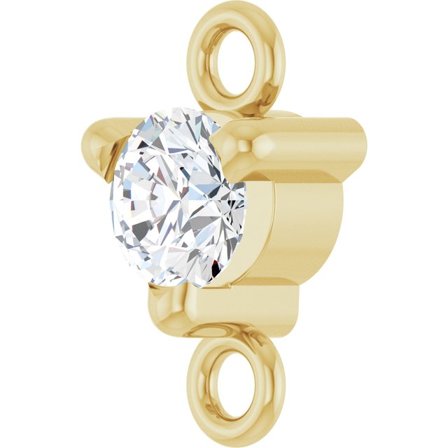 Petite Pavé® 1/10 CT Lab-Grown Diamond Link, 4 mm x 7.25 mm