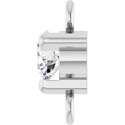 Petite Pavé® 1/10 CT Lab-Grown Diamond Link, 4 mm x 7.25 mm