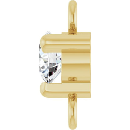 Petite Pavé® 1/10 CT Natural Diamond Link, 4 mm x 7.25 mm