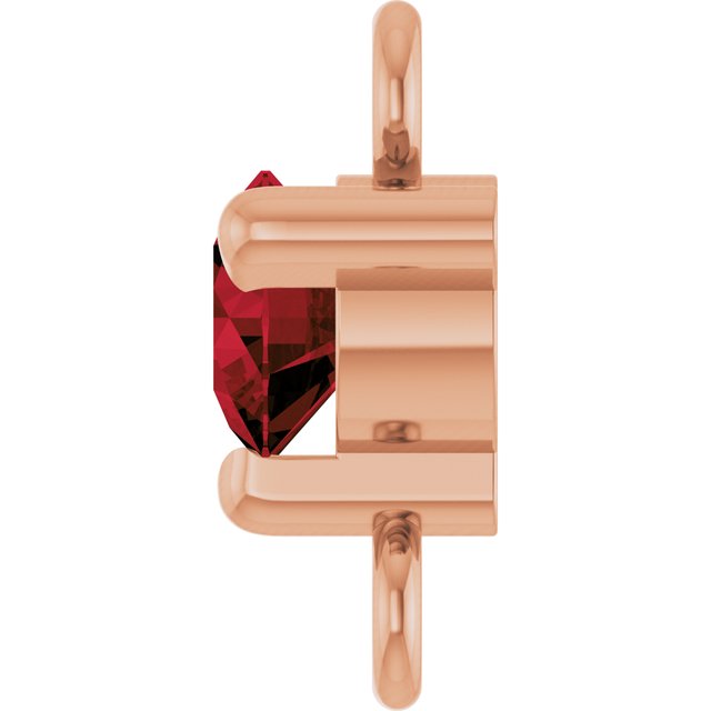Petite Pavé® Natural Mozambique Garnet Link, 4 mm x 7.25 mm