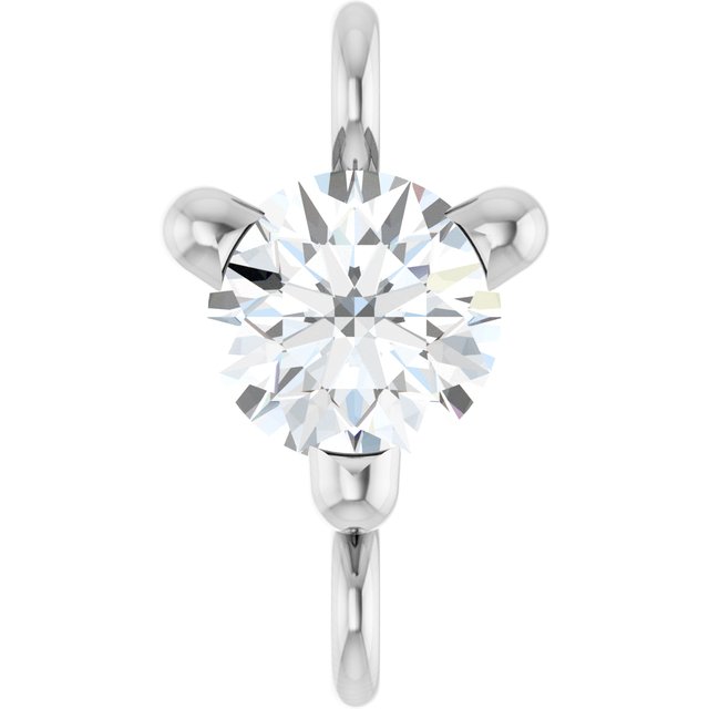 Petite Pavé® 1/10 CT Natural Diamond Link, 4 mm x 7.25 mm, Solitaire