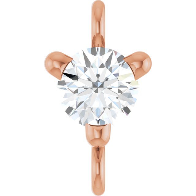 Petite Pavé® 1/10 CT Lab-Grown Diamond Link, 4 mm x 7.25 mm, Solitaire