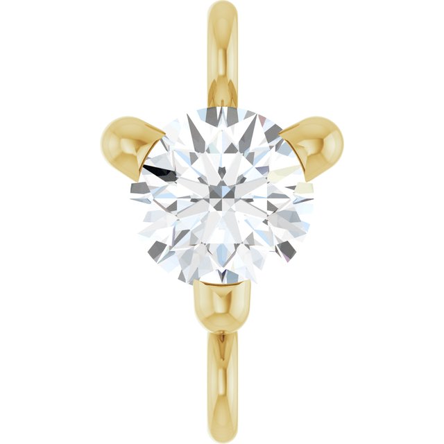 Petite Pavé® 1/10 CT Natural Diamond Link, 4 mm x 7.25 mm, Solitaire