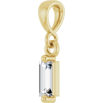 1/8 CTW Natural Diamond Solitaire Pendant