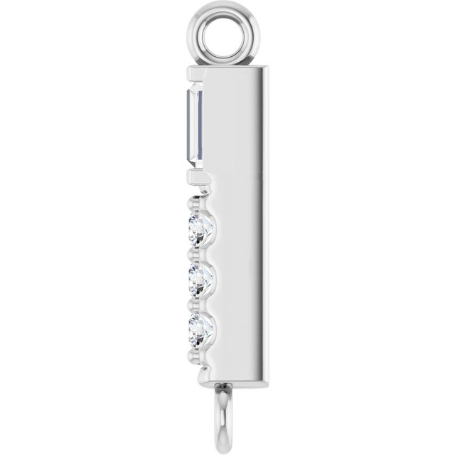 .08 CTW Natural Diamond Bar Link