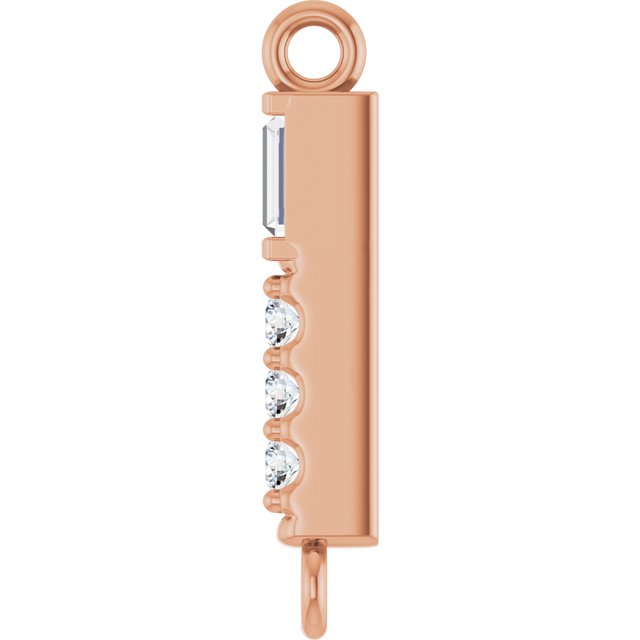 .08 CTW Natural Diamond Bar Link