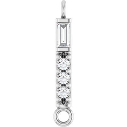 .08 CTW Natural Diamond Bar Link