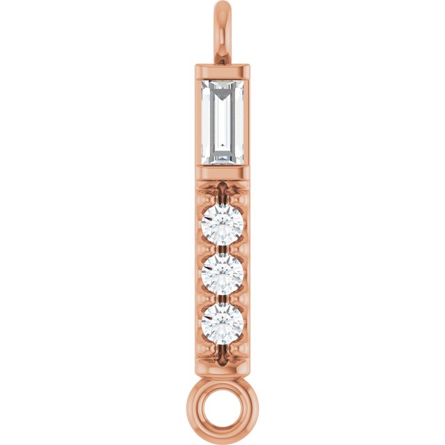 .08 CTW Natural Diamond Bar Link