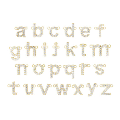 .06 CTW Lab-Grown Diamond Initial Necklace Center