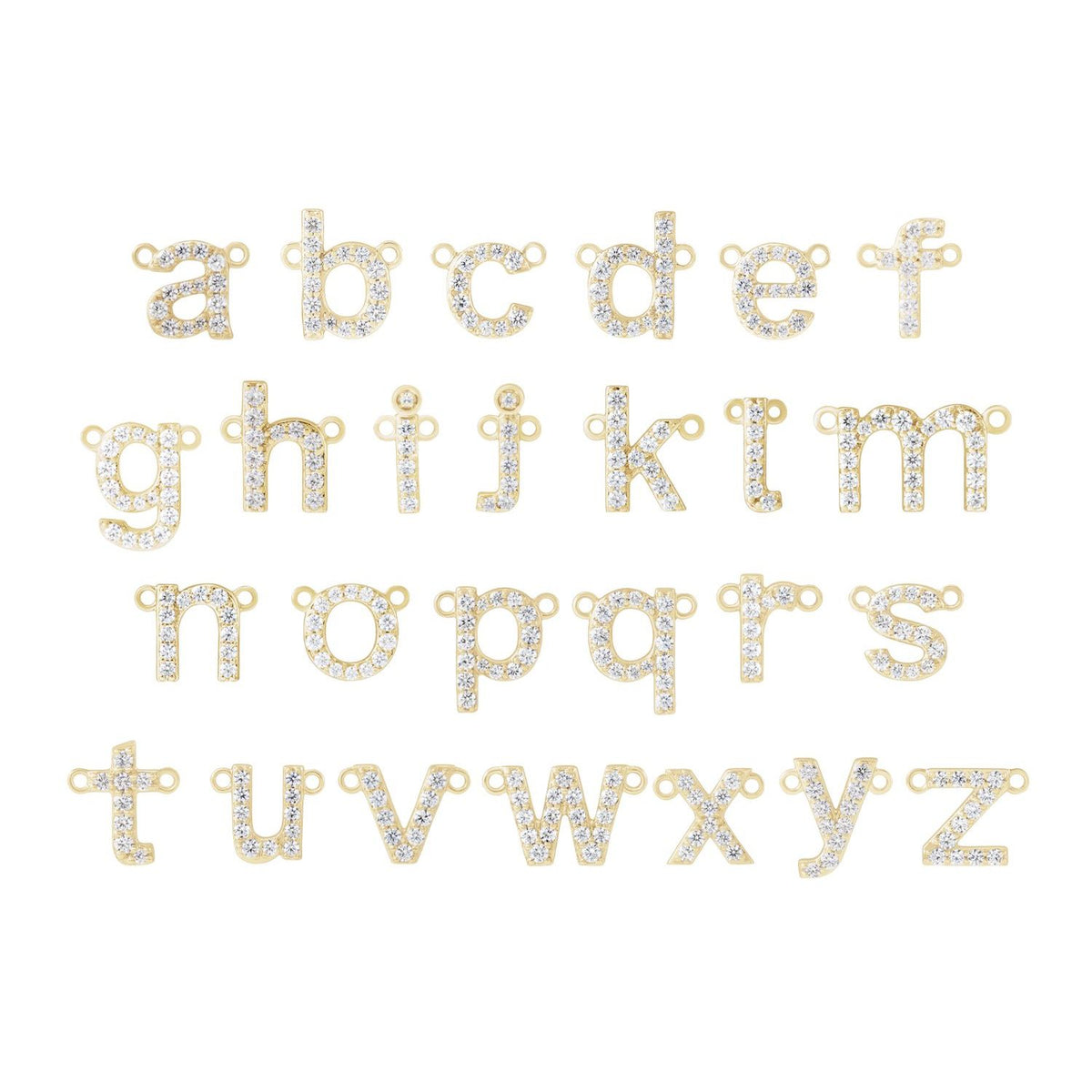 1/7 CTW Lab-Grown Diamond Initial Necklace Center