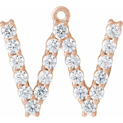1/3 CTW Lab-Grown Diamond Initial Dangle
