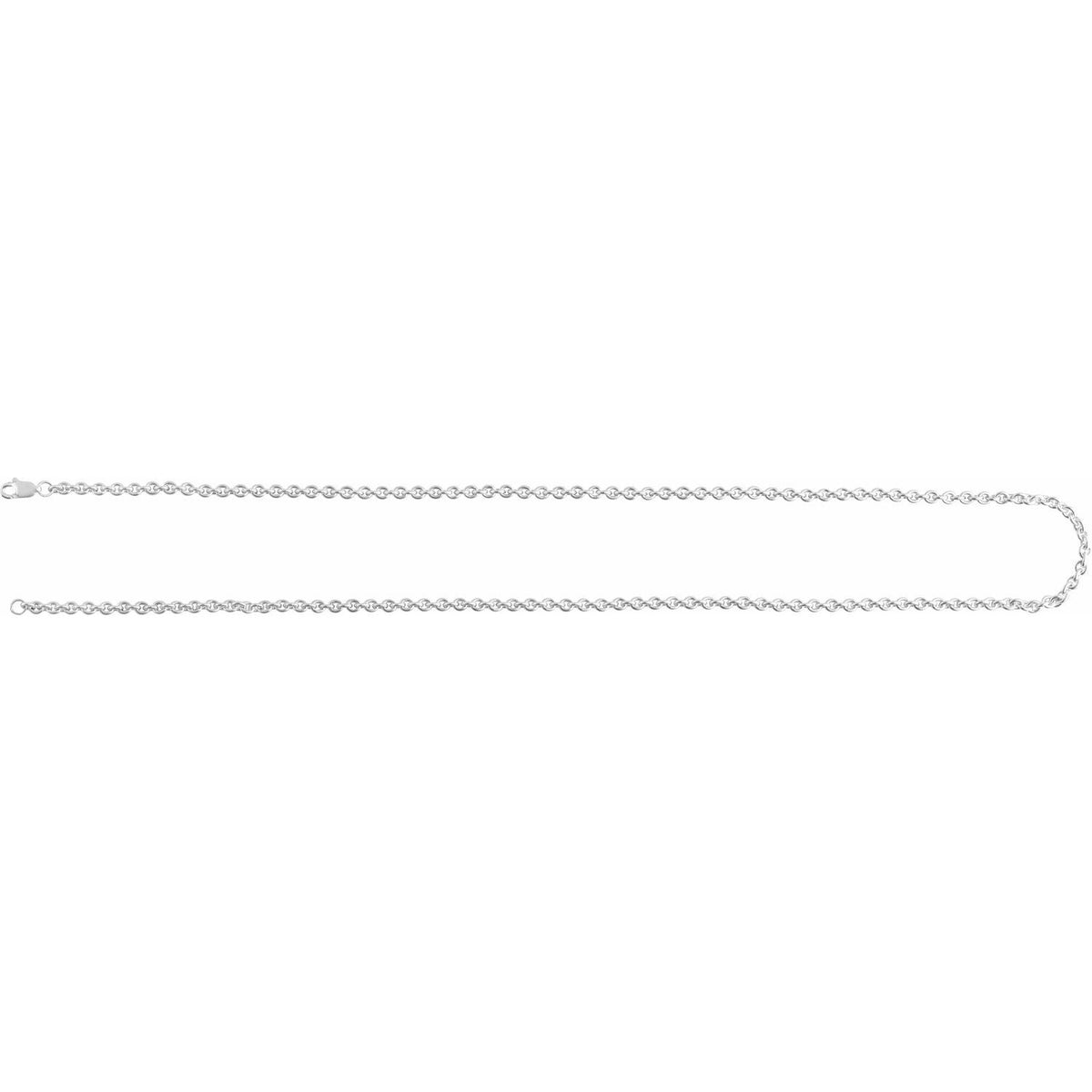 Sterling Silver Cable 20" Chain