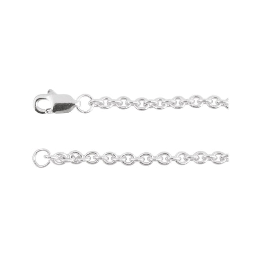 Sterling Silver Cable 20" Chain (CH1225)