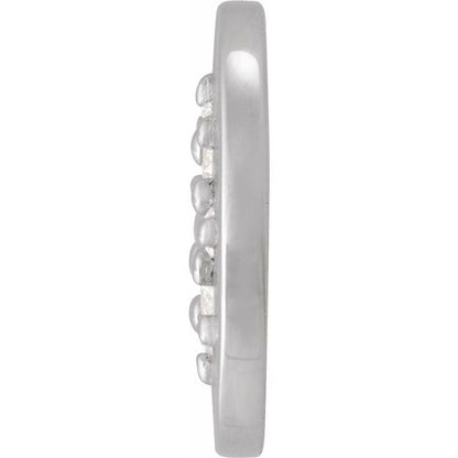 .06 CTW Lab-Grown Diamond Star Hoop Dangle, 10 mm x 10 mm