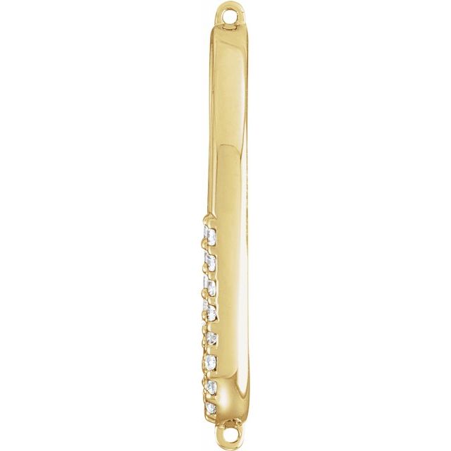 1/10 CTW Natural Diamond Link, 8.84 mm x 16.4 mm