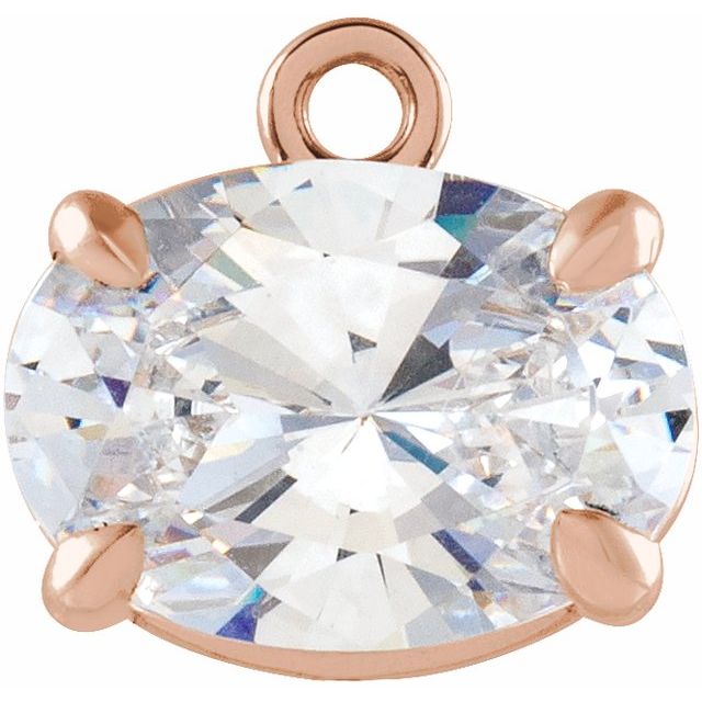 1/3 CT Lab-Grown Diamond 4-Prong Claw Dangle