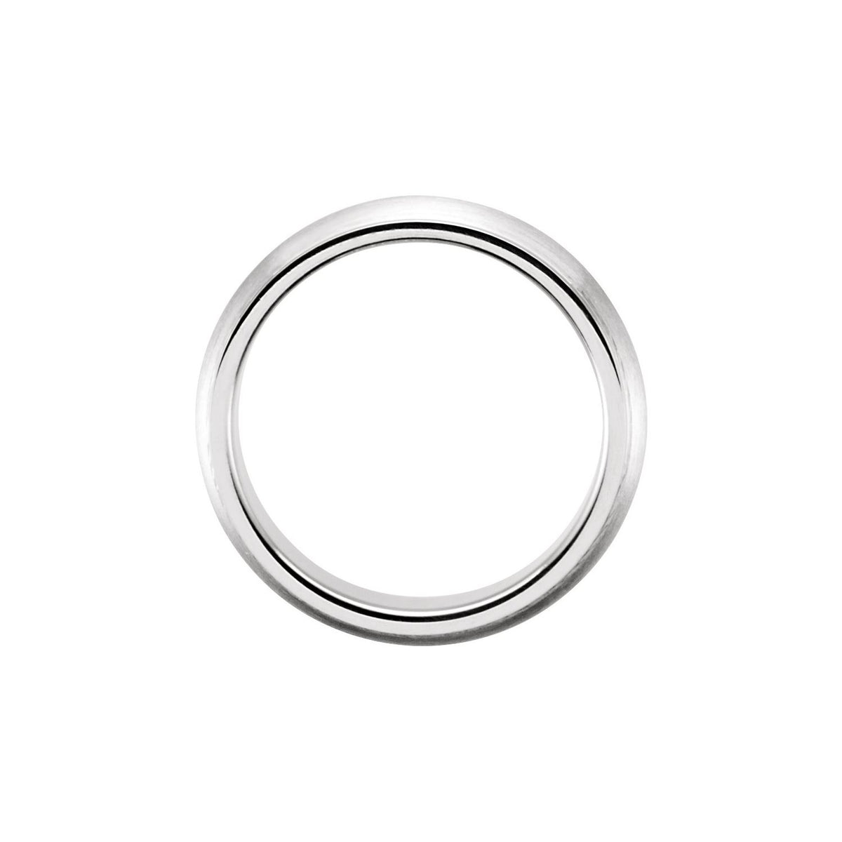 Grooved Comfort-Fit Half Round Band, 5 mm