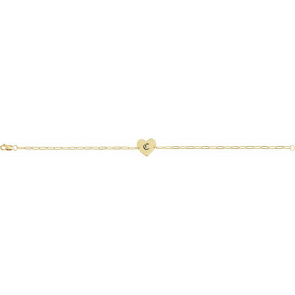 Engravable Heart 7" Bracelet