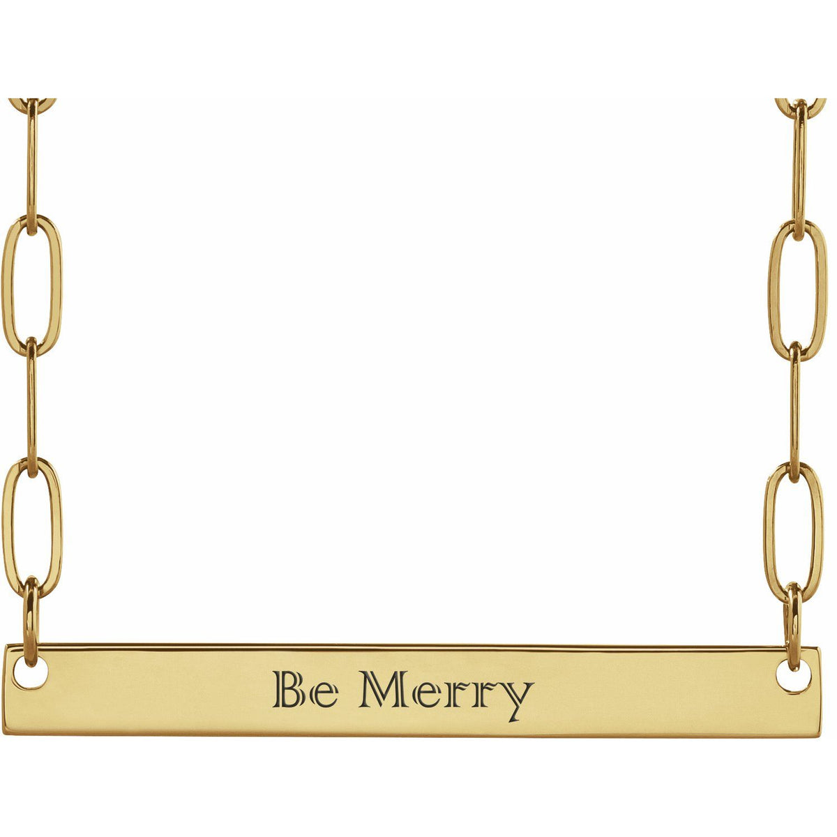 Engravable Bar 18" Necklace, 30 x 3.5 mm