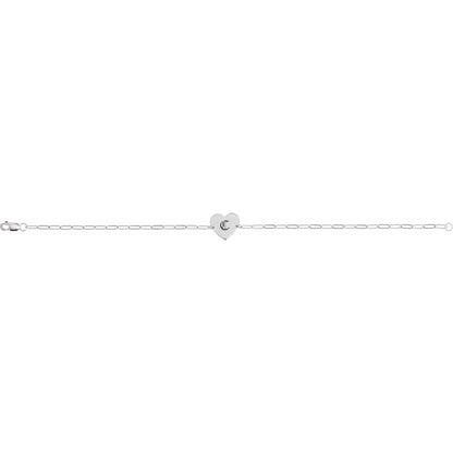 Engravable Heart 7" Bracelet