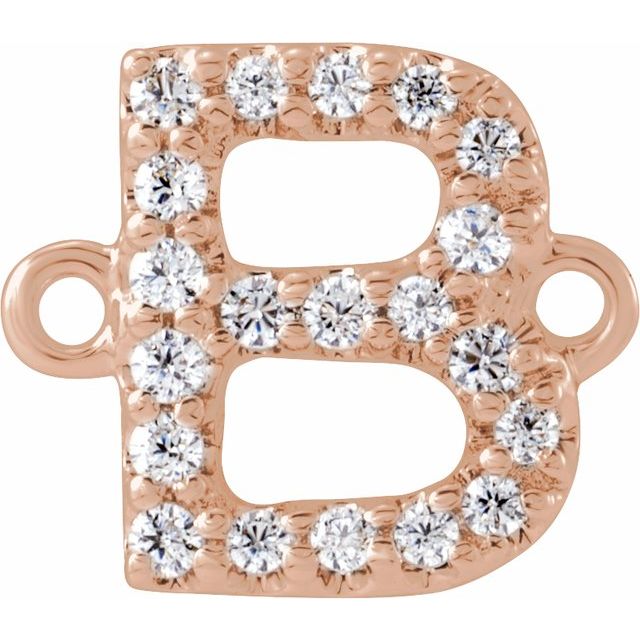 .07 CTW Natural Diamond Initial Link
