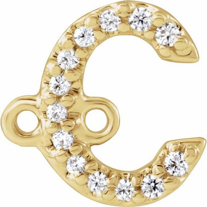 .04 CTW Natural Diamond Initial Link