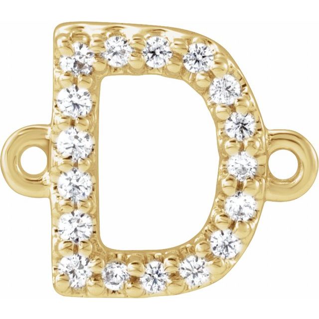 .06 CTW Natural Diamond Initial Link