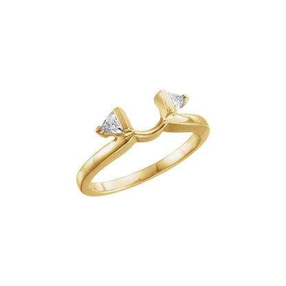 14K Yellow Gold 1/6 CTW Natural Diamond Wrap-Style Ring Enhancer