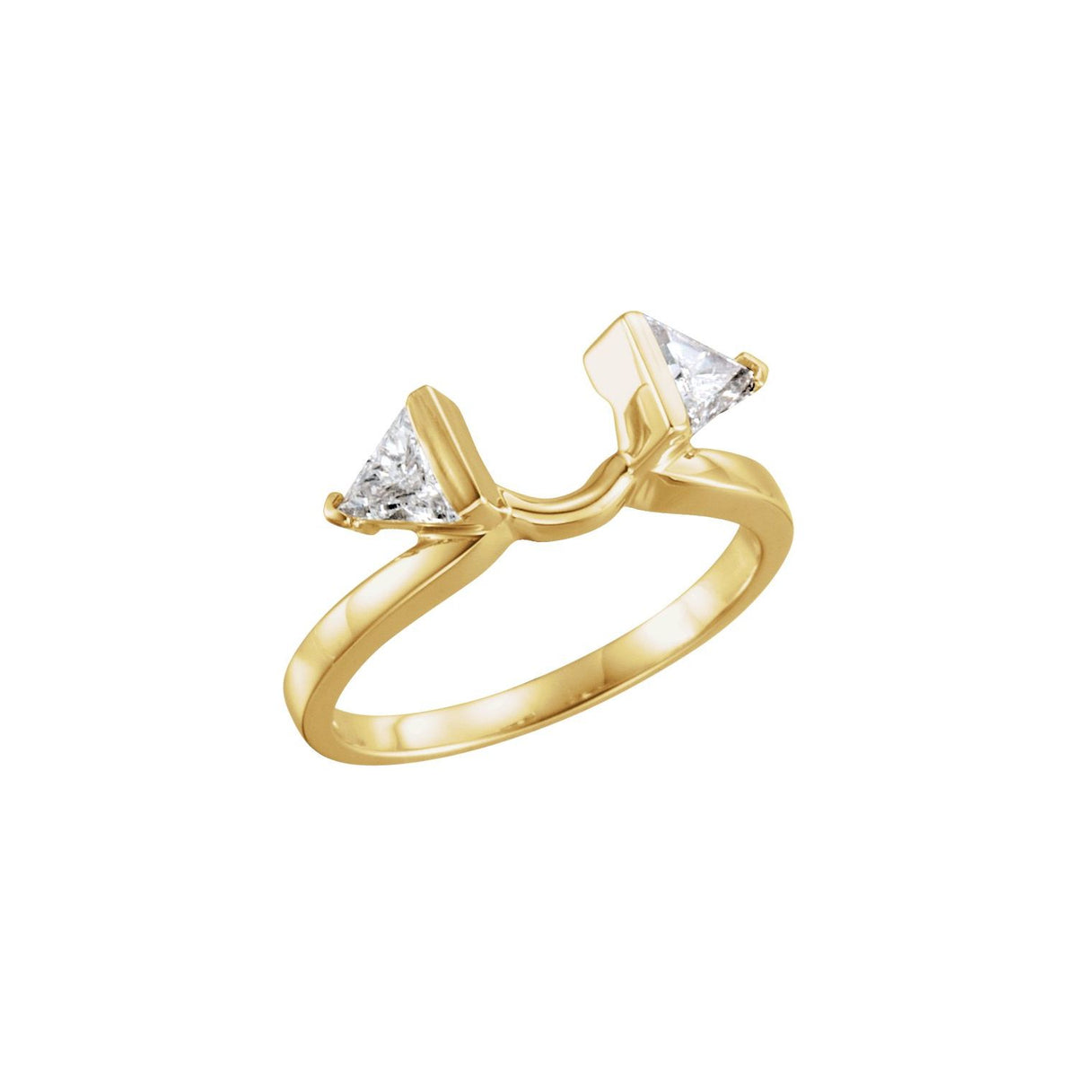 14K Yellow Gold 3/8 CTW Natural Diamond Wrap-Style Ring Enhancer