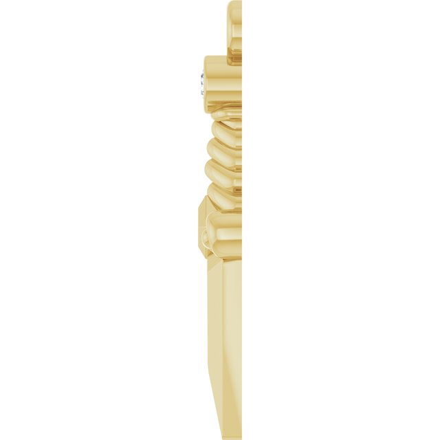 .025 CT Lab-Grown Diamond Dagger Dangle