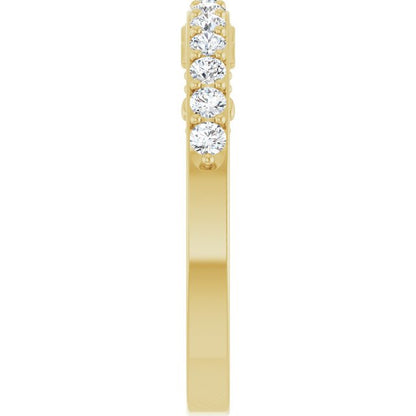 3/8 CTW Natural Diamond Anniversary Band, 3.6 x 3.6 mm
