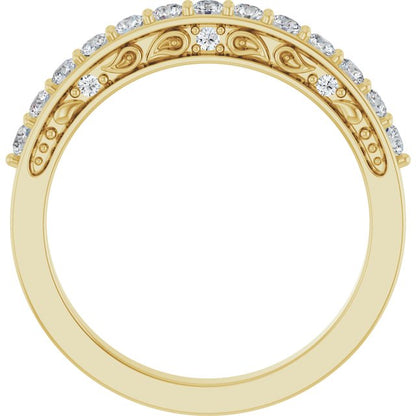 3/8 CTW Lab-Grown Diamond Anniversary Band, 3.6 x 3.6 mm