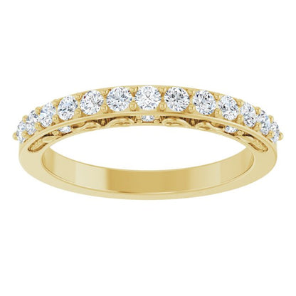 3/8 CTW Lab-Grown Diamond Anniversary Band, 3.6 x 3.6 mm