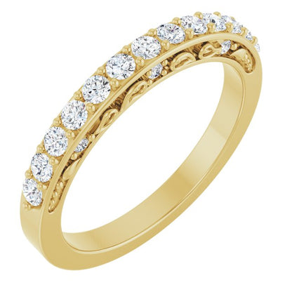 3/8 CTW Natural Diamond Anniversary Band, 3.6 x 3.6 mm